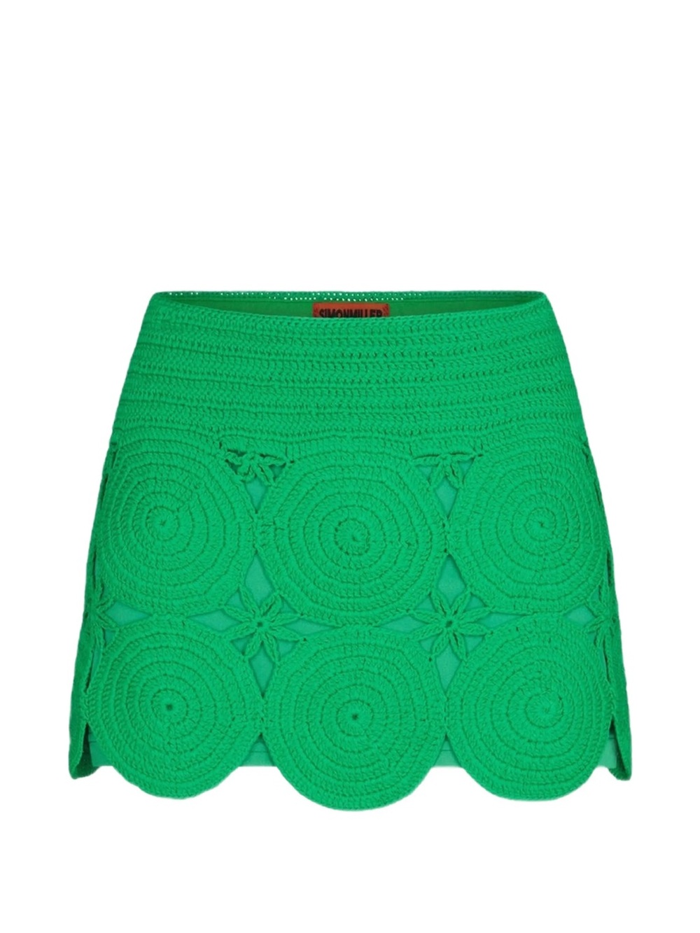 Simon Miller beep beep Green Crochet Mini Skirt